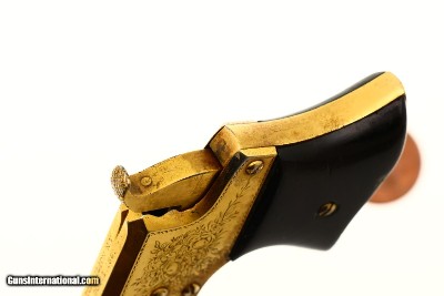 Remington No 1 Vest Pocket Pistol, Gold Engraved, Antique, 9163, O-137 - Image 5 of 8