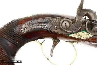 Classic Henry Derringer Percussion Pistol, ANTIQUE!, NSN, O-148 - Image 6 of 10