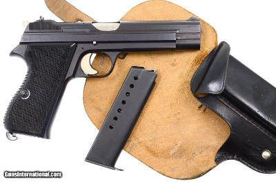 Gorgeous SIG P210-4, West German Police, Original Holster, D4982, FB00080