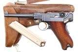DWM 1906 Swiss Military Luger, Cross-in-Shield, Holster, 9675, FB00014