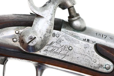 French AN IX Gendarmerie Percussion Pistol, Maubeuge Arsenal, 135, O-152 - Image 9 of 11
