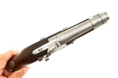 French AN IX Gendarmerie Percussion Pistol, Maubeuge Arsenal, 135, O-152 - Image 3 of 11
