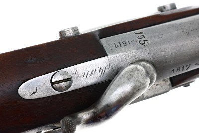 French AN IX Gendarmerie Percussion Pistol, Maubeuge Arsenal, 135, O-152 - Image 6 of 11