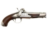 French AN IX Gendarmerie Percussion Pistol, Maubeuge Arsenal, 135, O-152 - 1 of 11