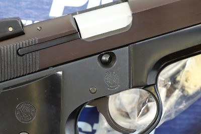 Rare S&W Model 559 Steel Frame Pistol, 1 of 250, Box, A749351, FB00668 - Image 4 of 12