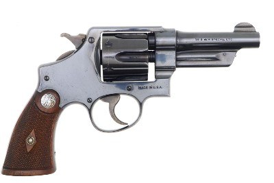 Prewar S&W 38-44 Heavy Duty Revolver, Factory Letter, Early Box, FB01537 - Image 3 of 21