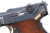Swiss DWM 1906 Pistol, Swiss Cross in Starburst, Holster, 6508, FB00008 - 14 of 25