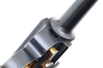 Swiss DWM 1906 Pistol, Swiss Cross in Starburst, Holster, 6508, FB00008 - Image 5 of 25