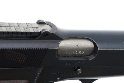 FN High Power Pistol, Tangent Sight, WWII, German Military, 123957, FB01634 - Image 11 of 13