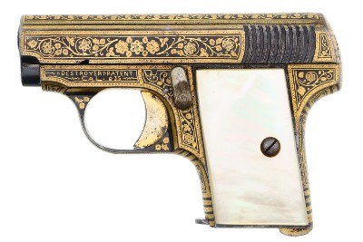 Spanish Destroyer, Gold Damascened, Cal 6.35, PCA-4