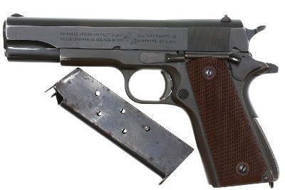 Colt 1911A1, WWII US Military Pistol, Web Gear, 2251766, FB01943