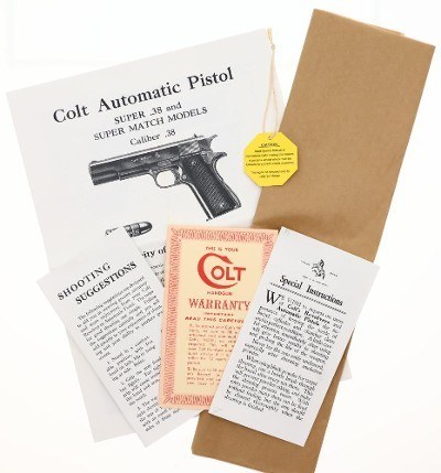 Colt Super 38, Semi Auto, Pistol, Boxed, Documentation, 164046, FB02155 - Image 14 of 17