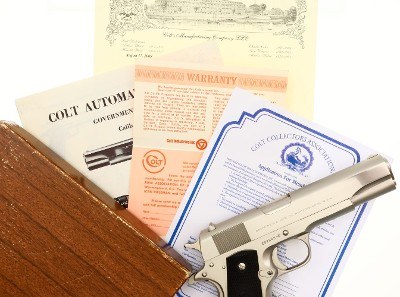 Colt Government, Semi Auto, Pistol, Box, Literature, 297943-C, FB02147