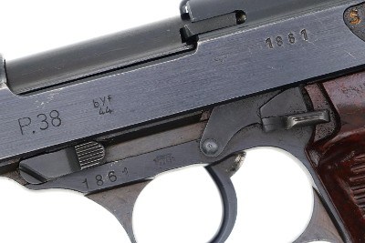 Mauser P38, Eagle L, German Police, Made 1944, Holster, 1861, FB01492 - Image 5 of 16