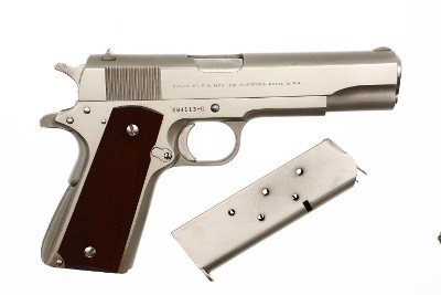 Colt Government Model, Factory Nickeled 1911A1 Pistol, Made 1959, FB01519 - Image 2 of 12