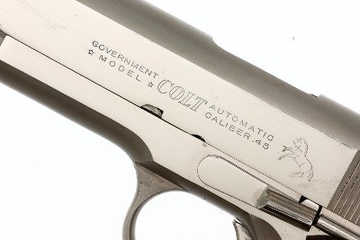 Colt Government Model, Factory Nickeled 1911A1 Pistol, Made 1959, FB01519 - Image 4 of 12