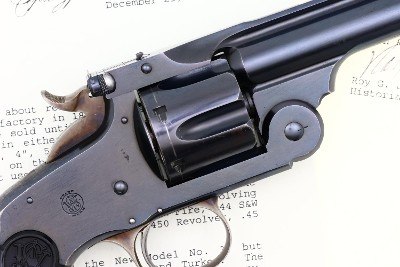 S&W New Model 3 Target, Documented, 32427, ANTIQUE, O-180 - Image 4 of 16