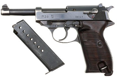 Walther P38, AC41, German WWII Military Pistol, 8412f, FB02123