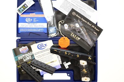 Colt - Talo Aztec Jaguar Azul .38 Super Pistol, NIB, REE302, FB02263