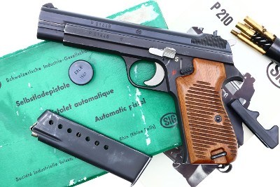 SIG P210-2 Commercial Pistol, Matching Green Box, P61448, FB02034
