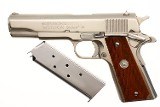 Colt MK IV Series 70 Government Model, Nickeled, Boxed, 93346G70, FB02277 - 2 of 15