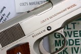 Colt MK IV Series 70 Government Model, Nickeled, Boxed, 93346G70, FB02277 - 5 of 15