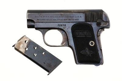 Colt Vest Pocket Pistol, made 1909, 19615, FB02168