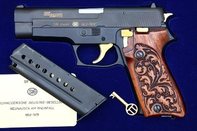 SIG SAUER, P220 125th Commemorative Pistol, Cased. JP714, FB02006