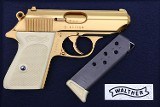Walther PPK, Gold Plated, Factory Case, Pimp Gun, 158628A, FB02248 - 3 of 13
