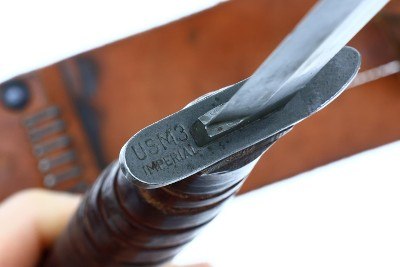 U.S. Military M3 Imperial Fighting Knife, M6 Scabbard dated 43, X-362