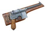 Mauser C96 1930 Commercial Pistol, Military Stock, 853957, FB01559 - 2 of 18