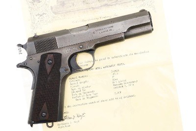 Colt 1911 Russian Contract, 1916, With Papers, C61908, FB02342