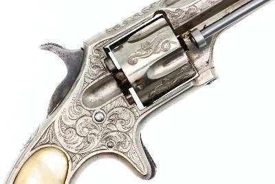 Remington Smoot 2nd Model, Factory Engraved Revolver, ANTIQUE, 377, O-142 - Image 5 of 11