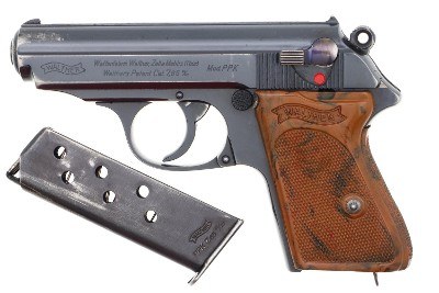 Walther PPK, High Polish Eagle/N, SS/Police Mag, Holster, 302717K, FB01478