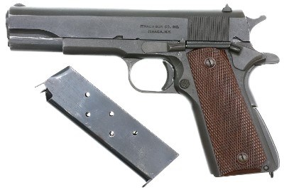 Ithaca 1911A1 US WWII Military Pistol, 1264253, FB02234 - Image 2 of 12