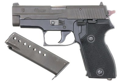 SIG Sauer P225 Pistol, Swiss Aargau Police, Holster, M436016, FB02054