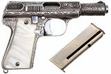 Astra 3003 Silver Engraved Pistol, Boxed, 716021, FB02345 - 2 of 20