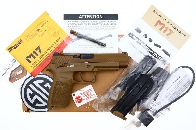 Sig Sauer US Military Surplus M17 Pistol, Boxed, TF000763, FB02354 - Image 1 of 11