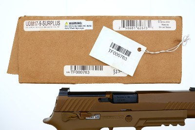 Sig Sauer US Military Surplus M17 Pistol, Boxed, TF000763, FB02354 - Image 4 of 11