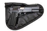 Belgian Browning HP Tangent Slotted Pistol, Pouch,T364260, FB02308 - 1 of 18