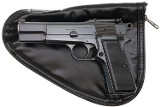 Belgian Browning HP Tangent Slotted Pistol, Pouch,T364260, FB02308 - 7 of 18