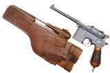 Mauser C96 Broomhandle, WWI German Military Accepted Rig, 296125, FB01557 - 2 of 25