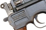 Mauser C96 Broomhandle, WWI German Military Accepted Rig, 296125, FB01557 - 9 of 25