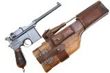 Mauser C96 Broomhandle, WWI German Military Accepted Rig, 296125, FB01557 - 1 of 25