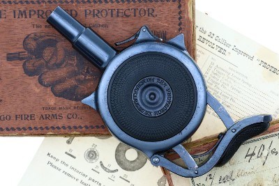 Chicago Fire Arms Co. Palm Pistol, Blued with Box, ANTIQUE, 5236, O-273 - Image 1 of 9