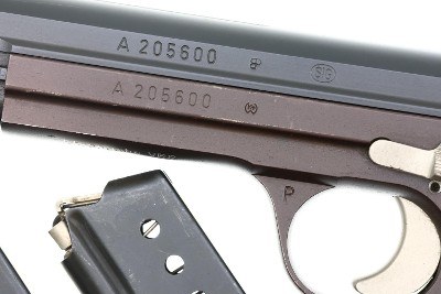 SIG P49 Swiss Military Shooting Prize Pistol, A205600, FB02376 - Image 4 of 12
