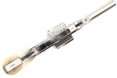 S&W .38 DA Safety Hammerless Revolver, Factory Nickel, MOP, 531, FB01561 - Image 5 of 13