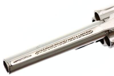 S&W .38 DA Safety Hammerless Revolver, Factory Nickel, MOP, 531, FB01561 - Image 7 of 13