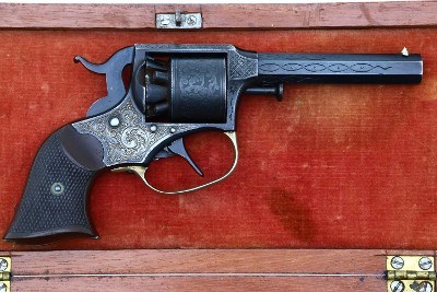 Remington Rider Percussion Pistol, Engraved, Cased, Accessories, 723, O-240 - Image 1 of 19