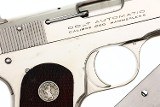 Colt 1908 Hammerless .380ACP Factory Nickel Pistol, 93891, FB01940 - Image 4 of 9